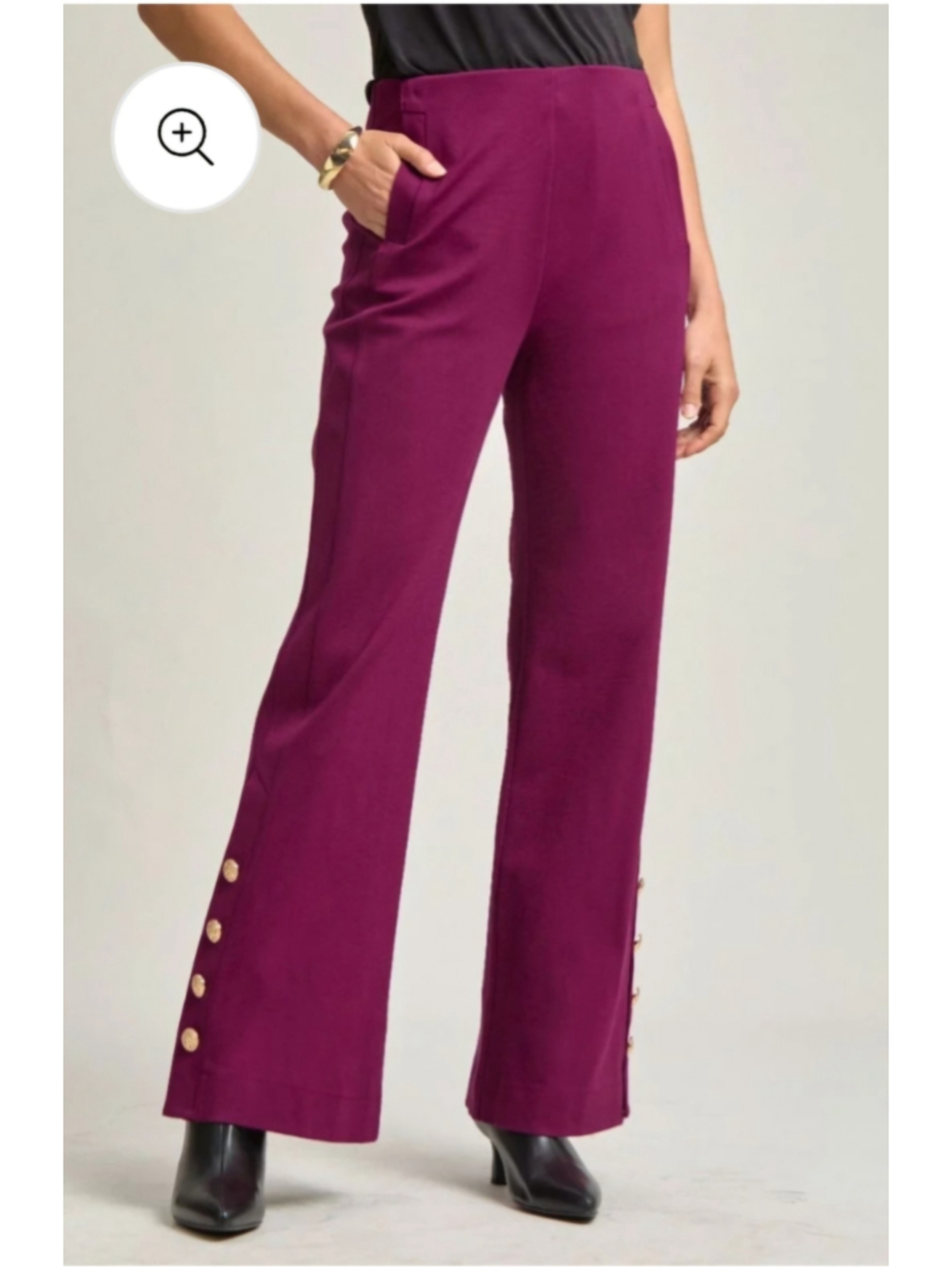 Women's Dear Scarlett Gala Pants in Merlot, size Medium